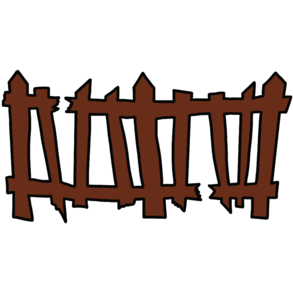 Haunted house Fence png