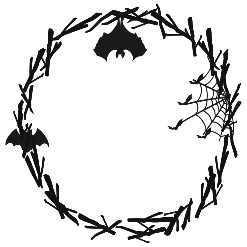 Halloween Wreath Decoration png