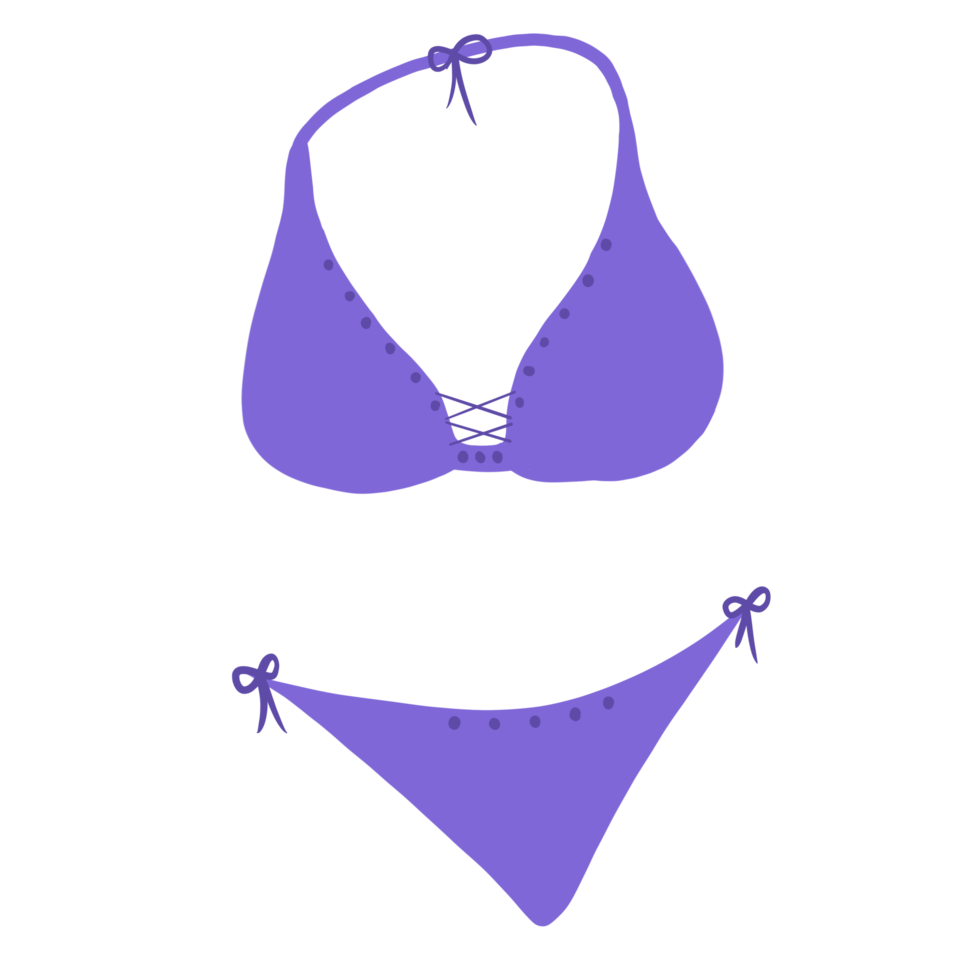 maillot de bain bikini en été png