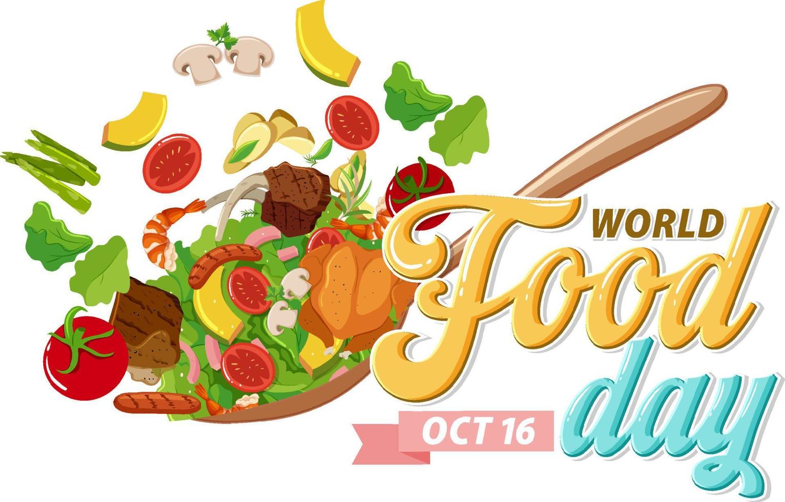 World Food Day Banner Template vector