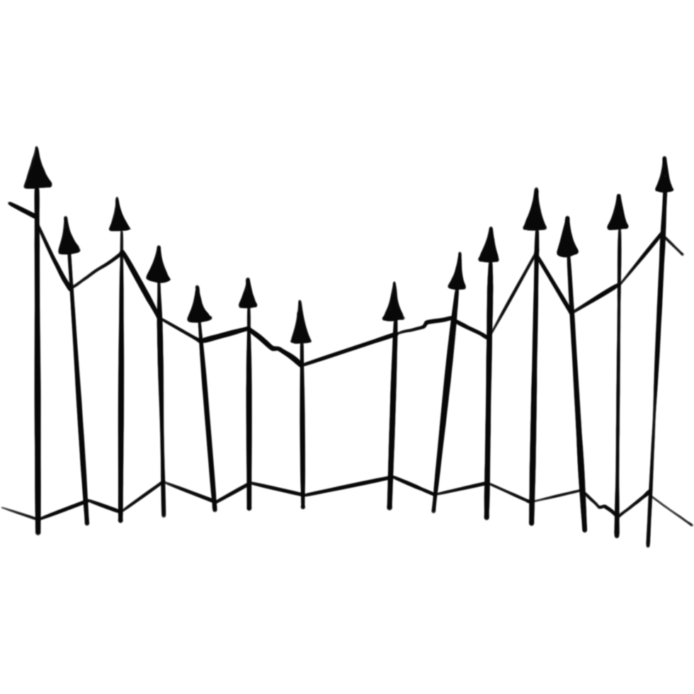 Haunted house Fence png