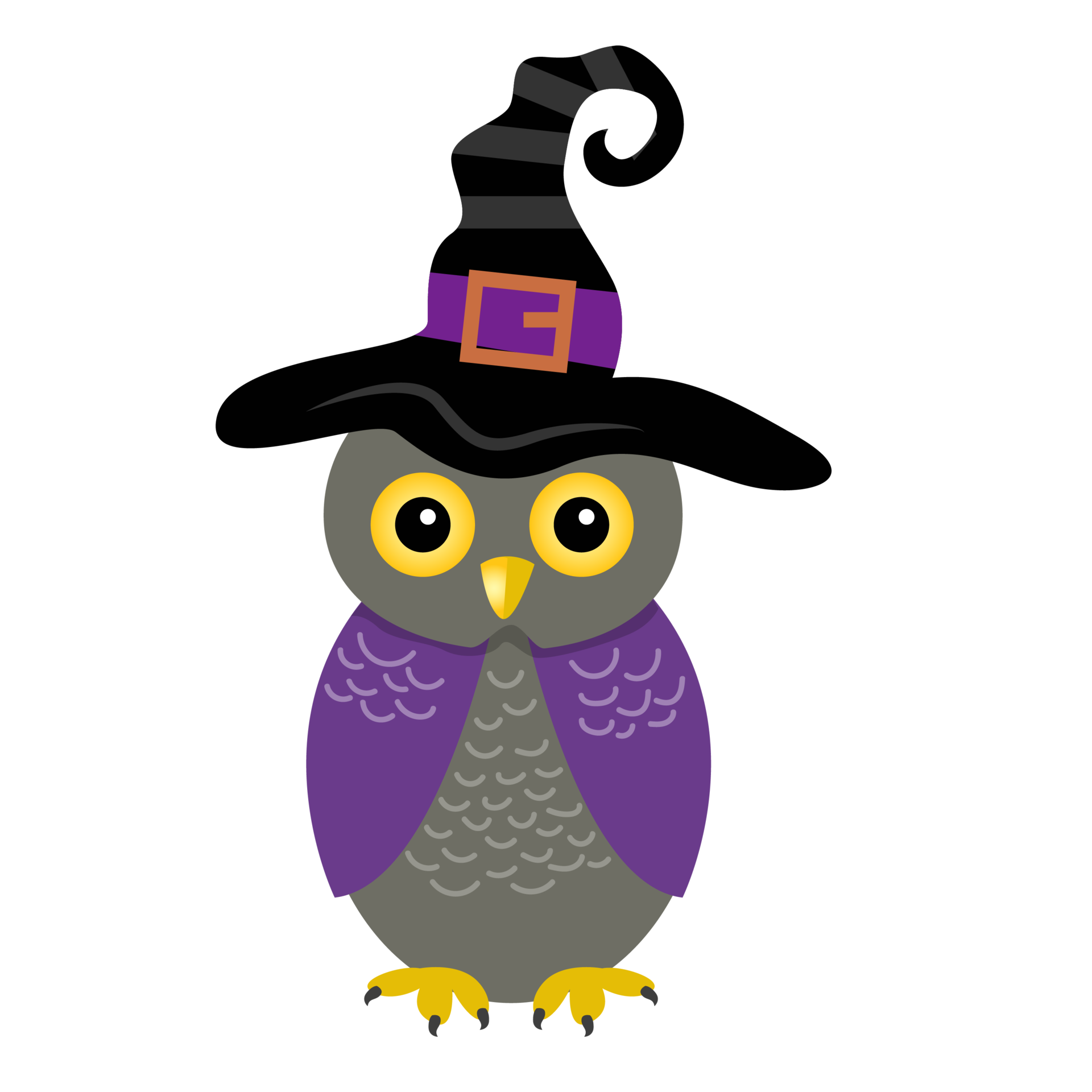 Cute Halloween owl element 9376568 PNG