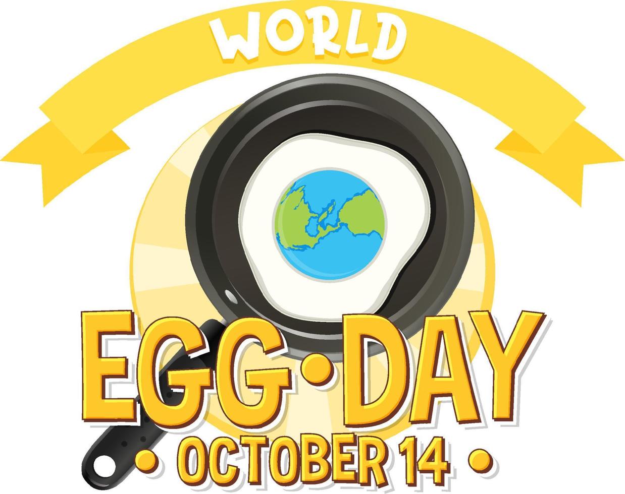 World egg day banner or logo design vector