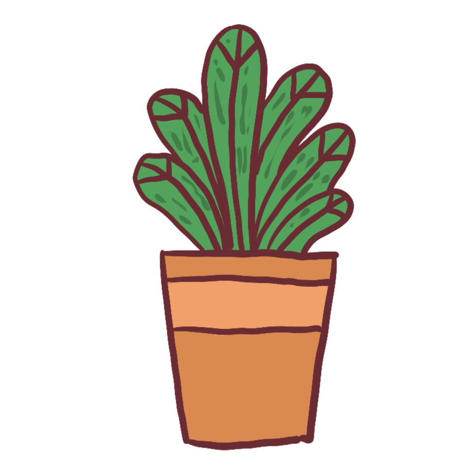 plant in pot icoon png