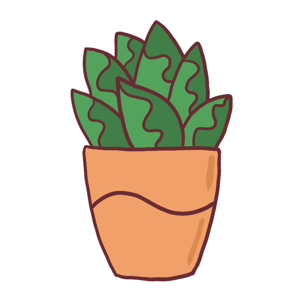 plant in pot icoon png