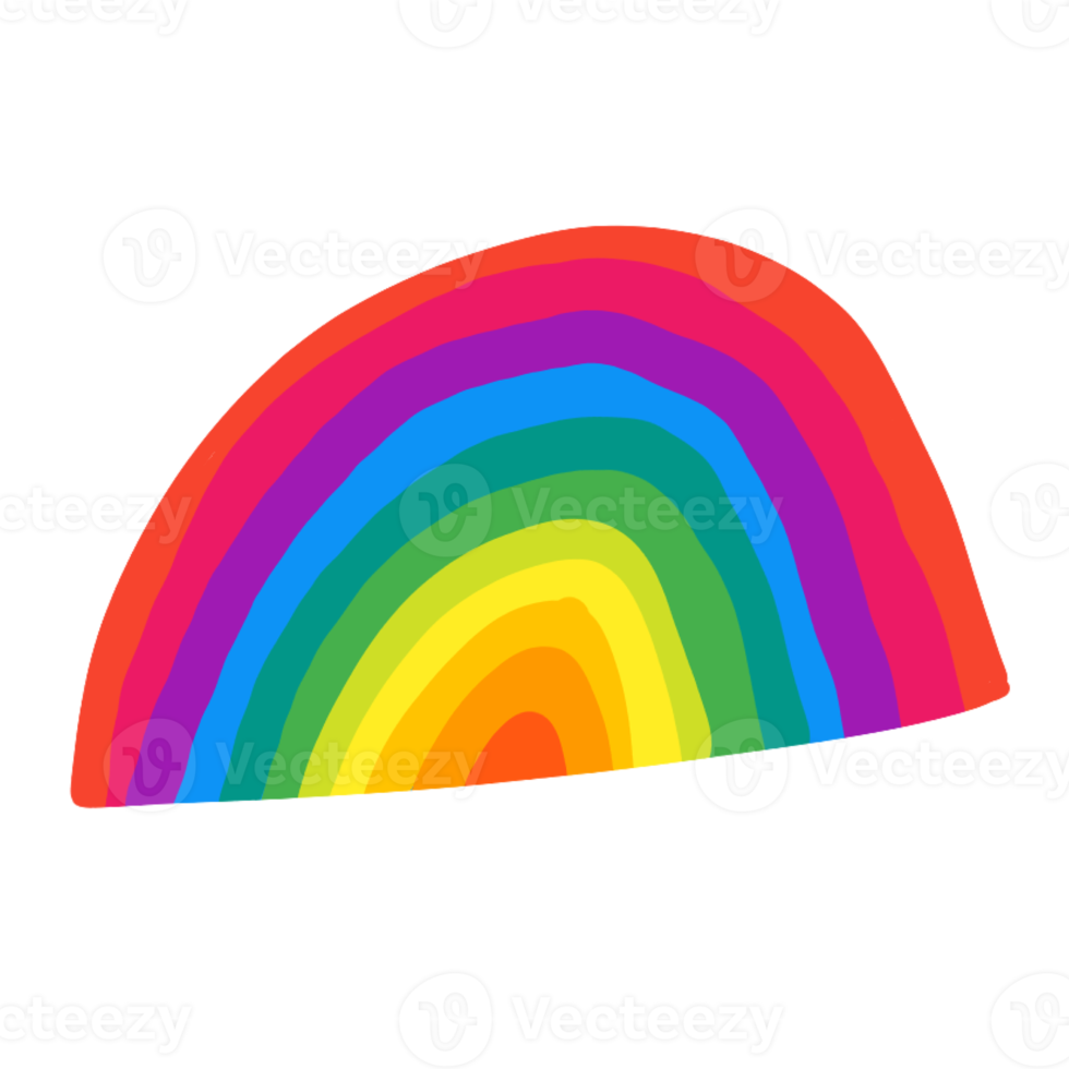 Colorful Rainbow Illustration png