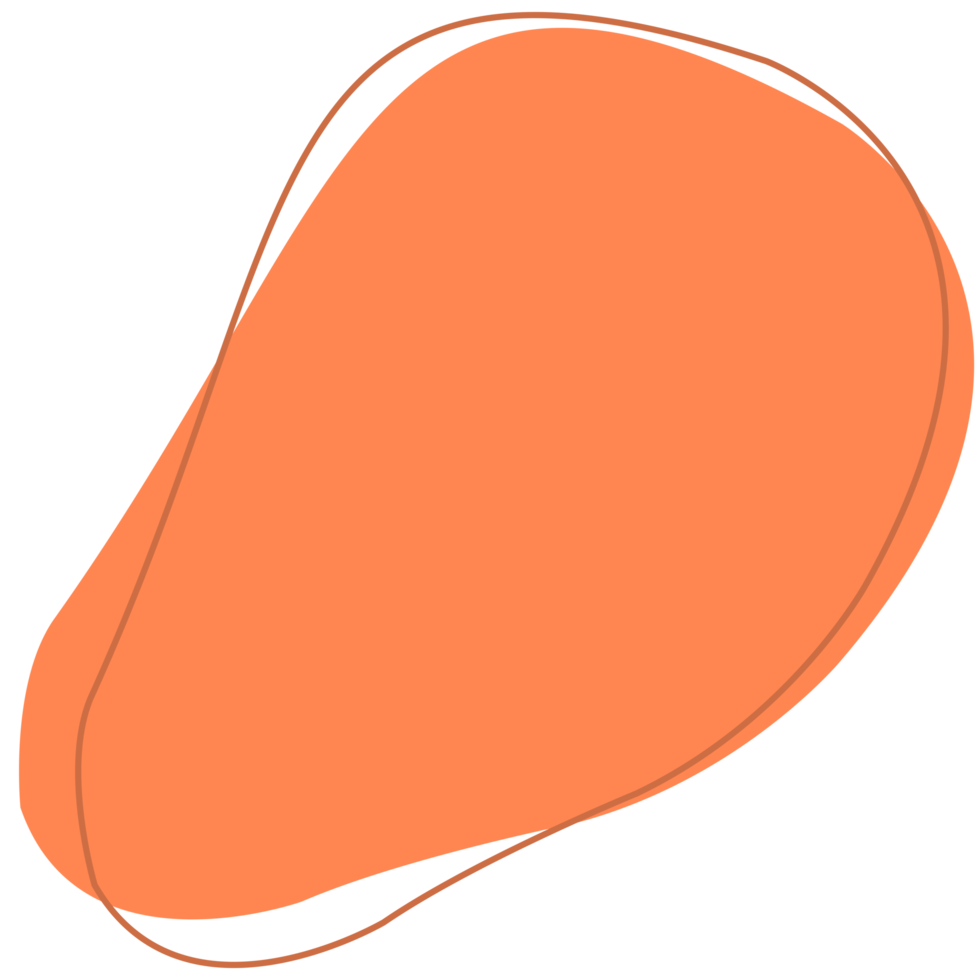 Abstract Orange Blob PNGs for Free Download