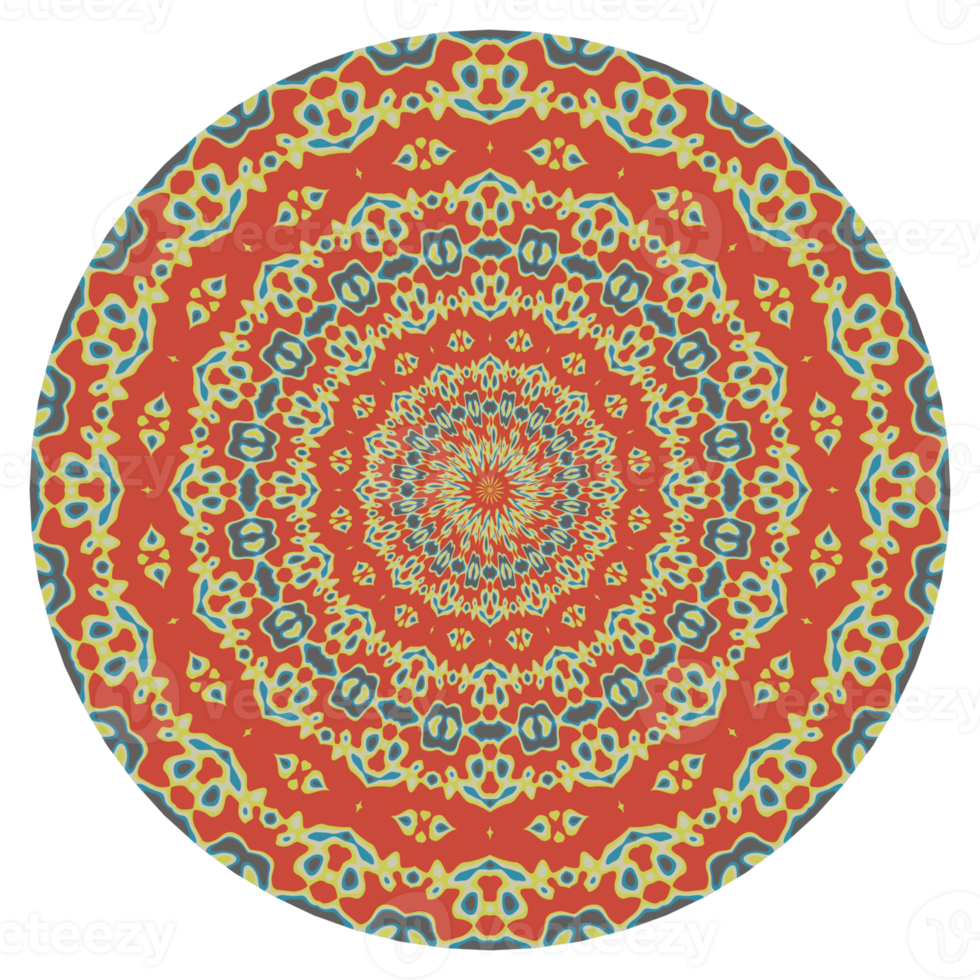 padrão de mandala abstrata com forma de círculo png