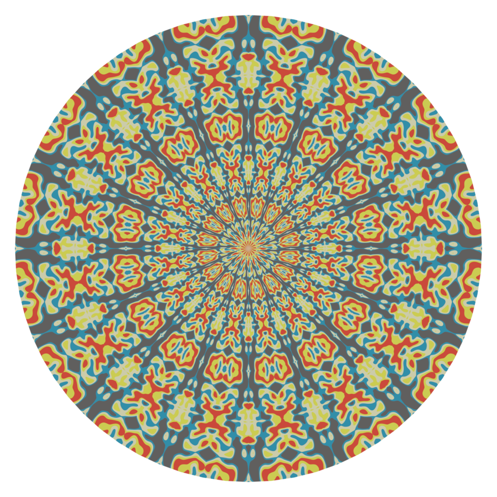 patrón de mandala con forma redonda png