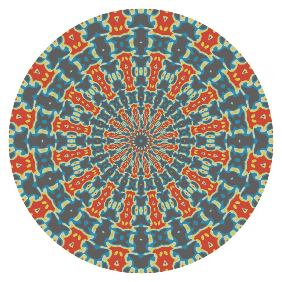 Mandala pattern with round shape png