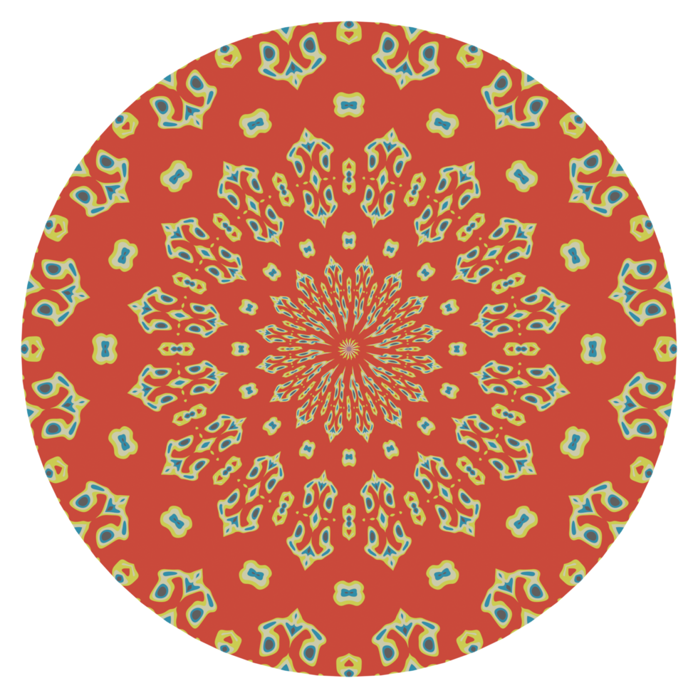 Mandala pattern with round shape png