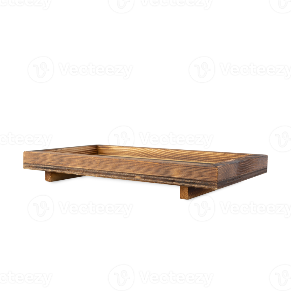 Wooden tray cutout, Png file