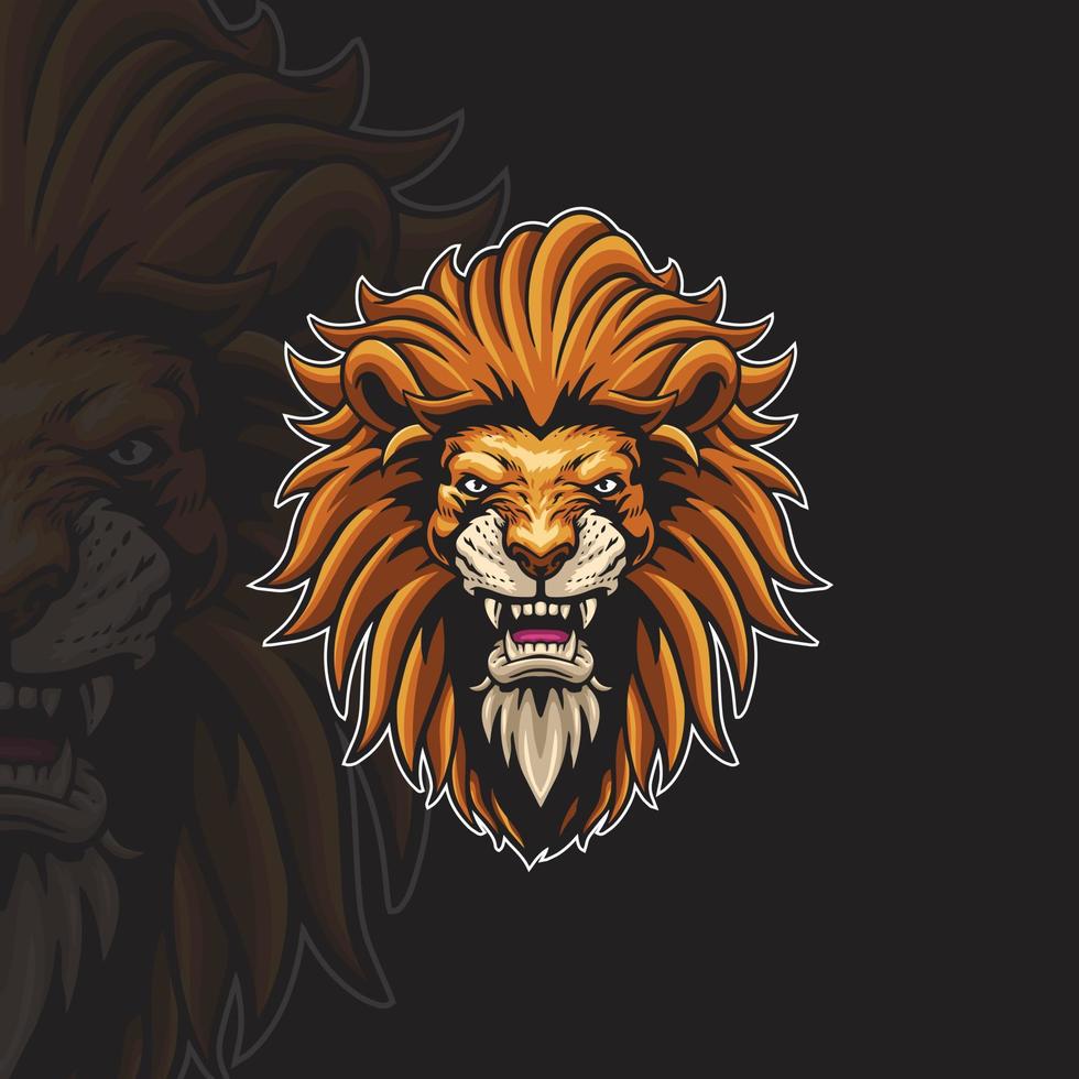 Lion logo characters. Vector illustration