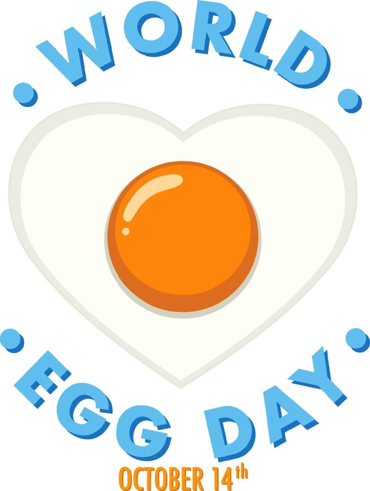 World Egg Day October 14 Banner Design vector