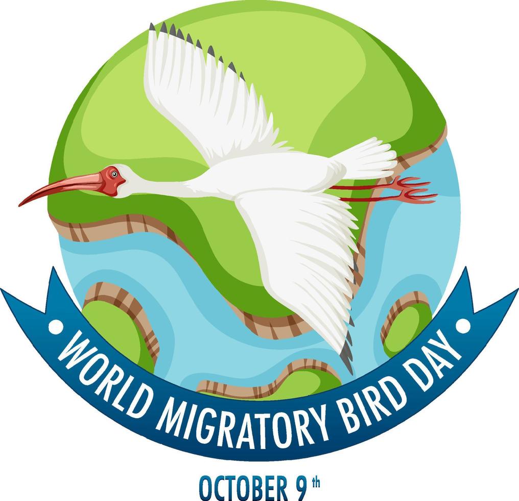 World Migratory Bird Day Banner Template vector