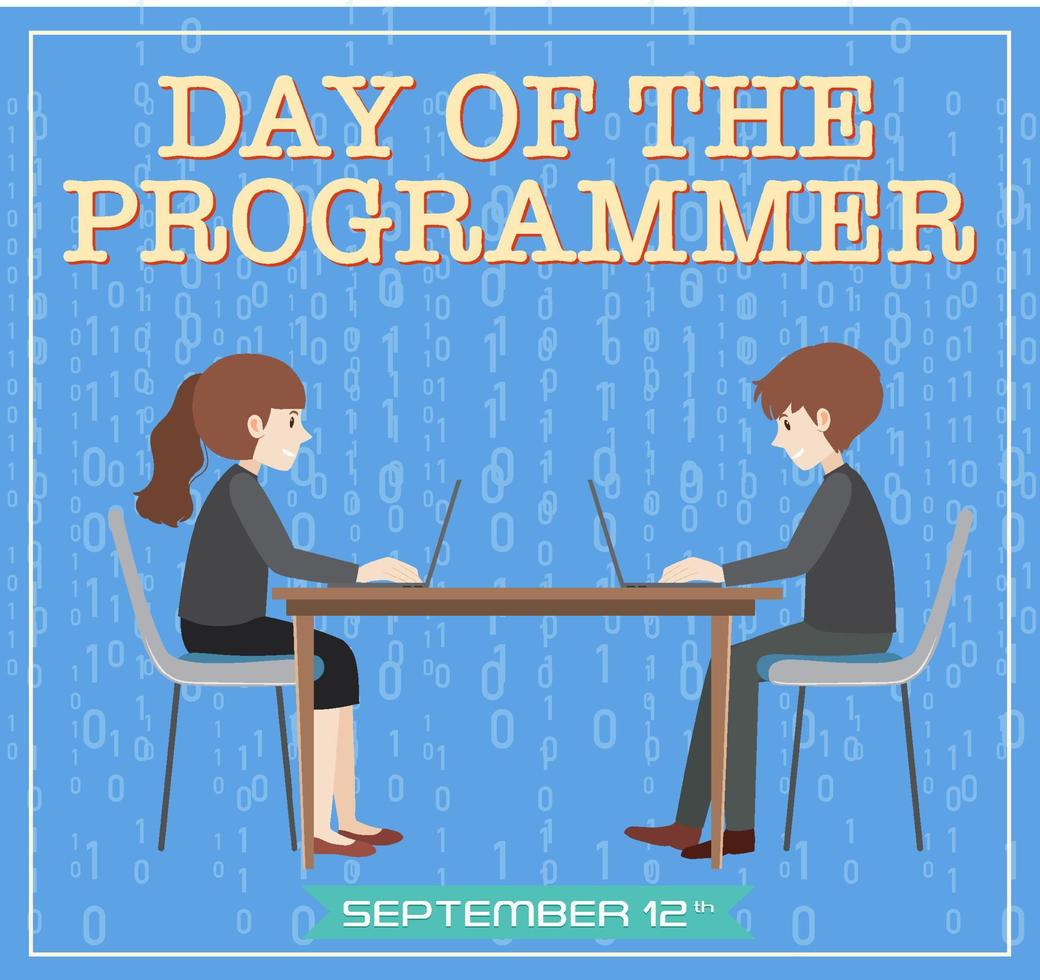 The Day of the Programmer Poster vector