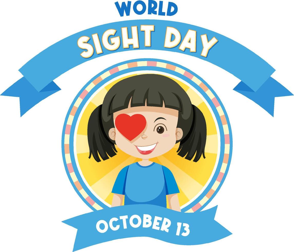 World Sight Day Poster Template vector