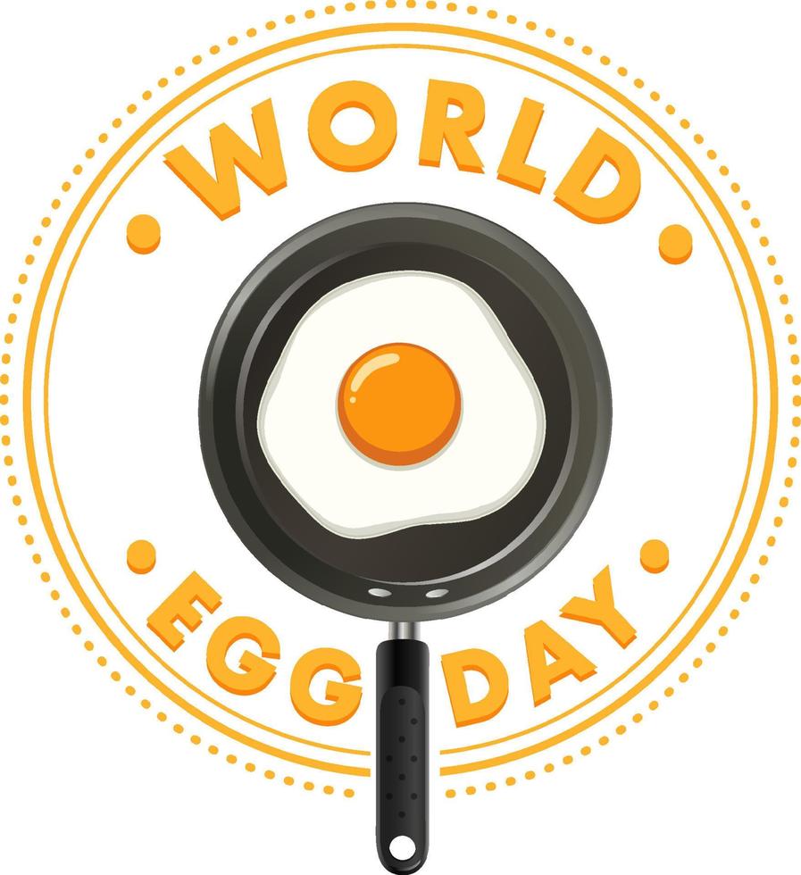 World Egg Day October 14 Banner Design vector