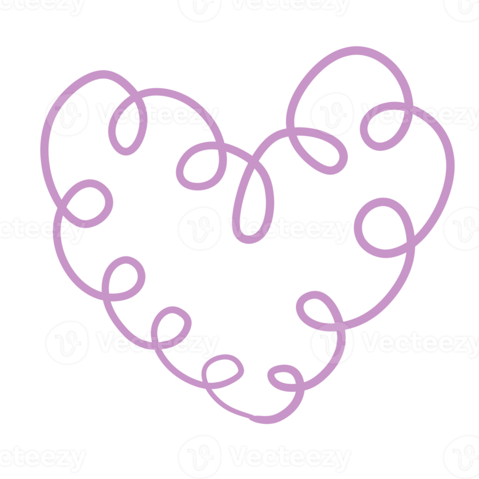 Cute Purple Heart 9377250 PNG