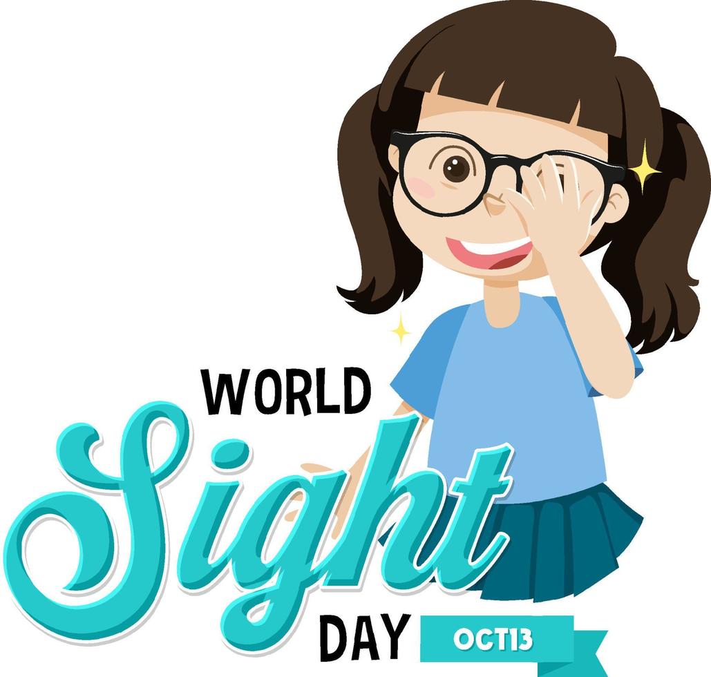 World Sight Day Poster Template vector