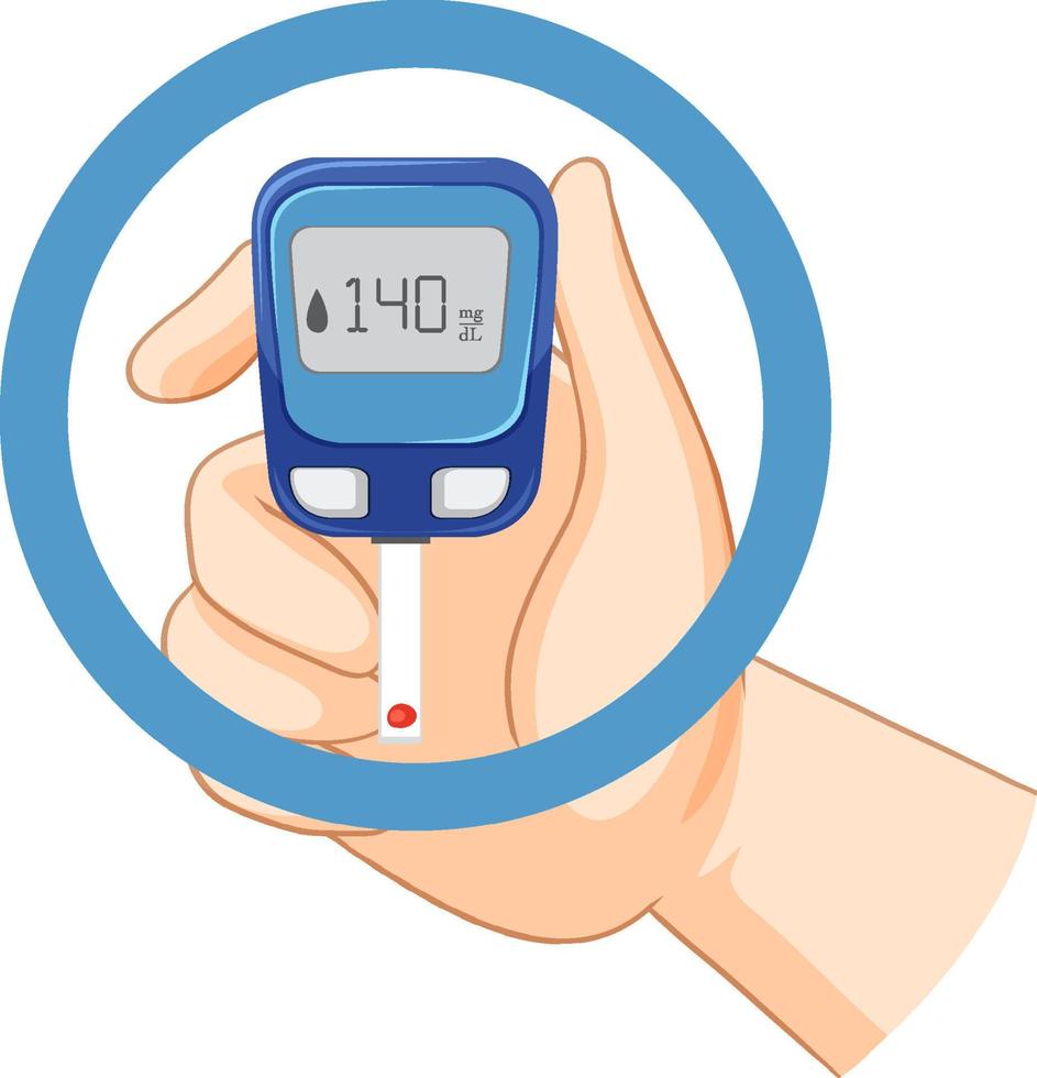 Blood glucose monitoring device vector