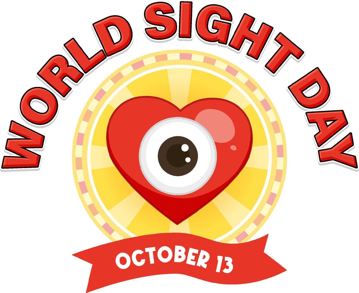 World Sight Day Poster Template vector