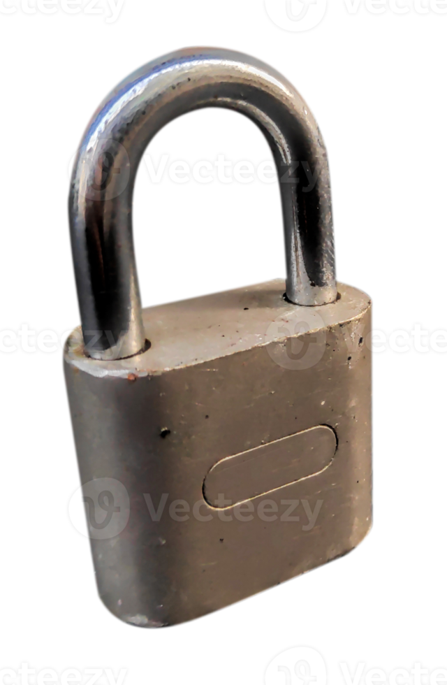 iron padlock isolated with transparant background png