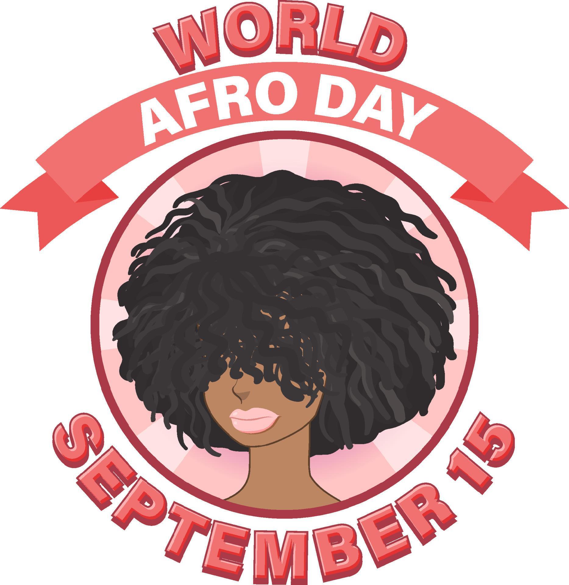 World Afro Day September 15 Banner Design 9377746 Vector Art at Vecteezy