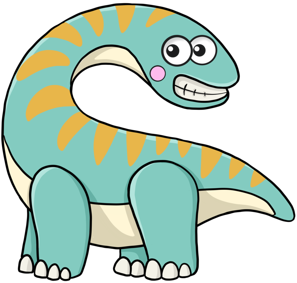 personagem de dinossauro bonito dos desenhos animados 9378074 PNG