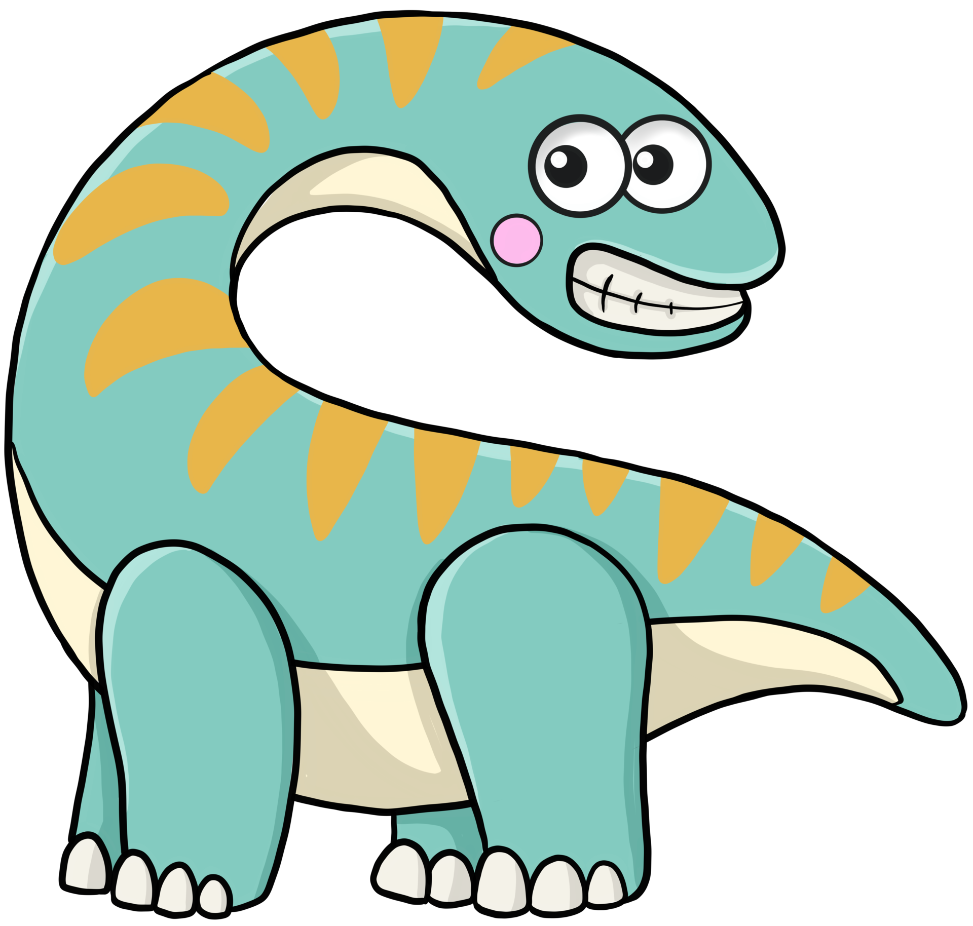 personagem de dinossauro bonito dos desenhos animados 9378085 PNG