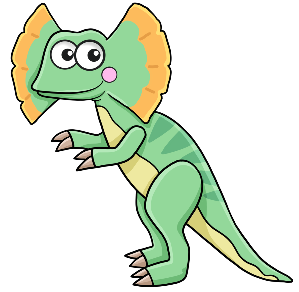 personagem de dinossauro bonito dos desenhos animados png