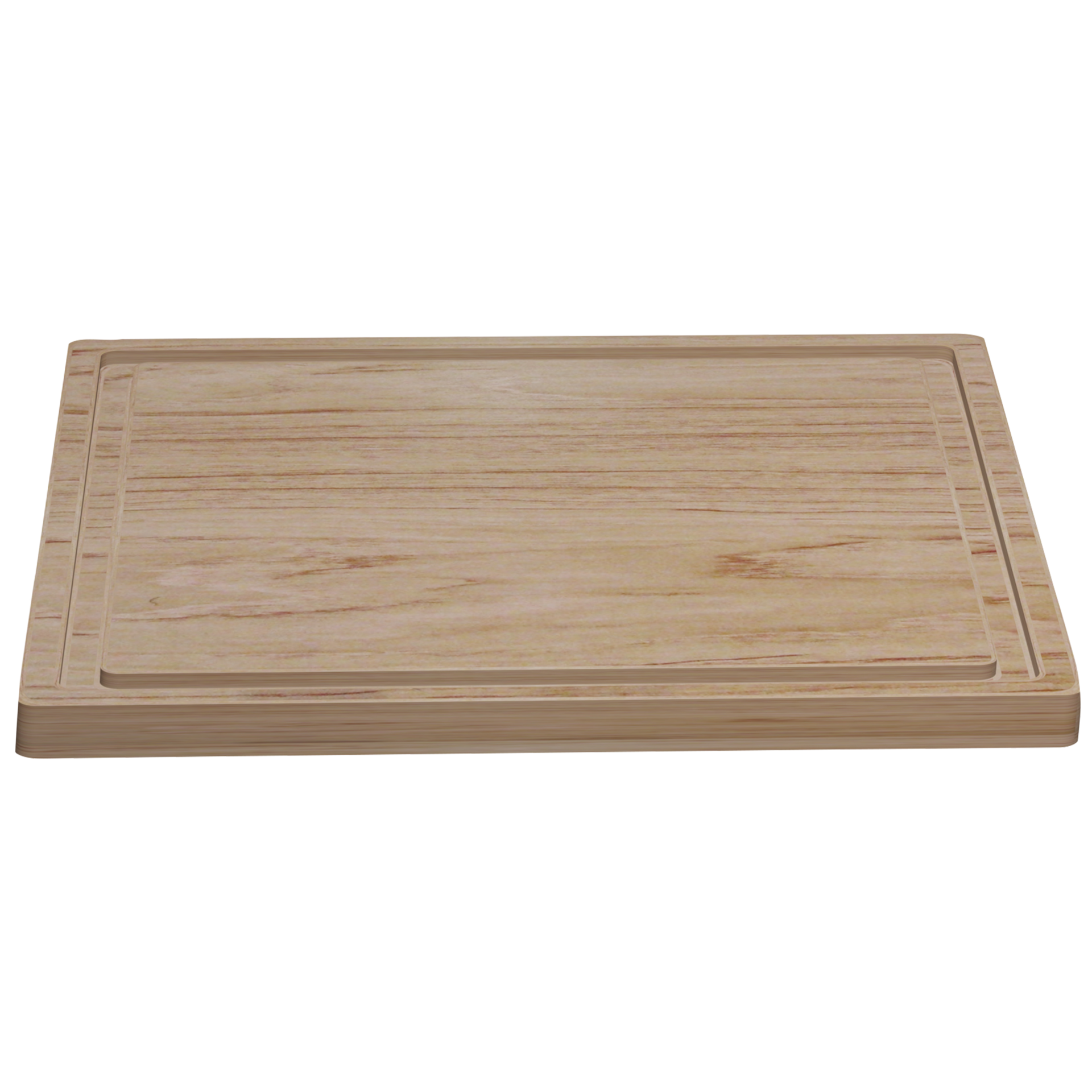 Wooden chopping board Wooden tray Light wood PNG 3d illustration