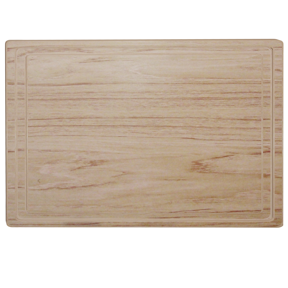 houten snijplank houten dienblad licht hout png 3d illustratie