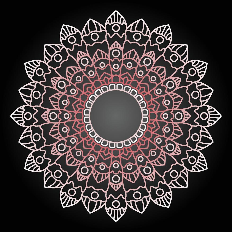 decoración de ornamento de fondo de mandala de lujo vector