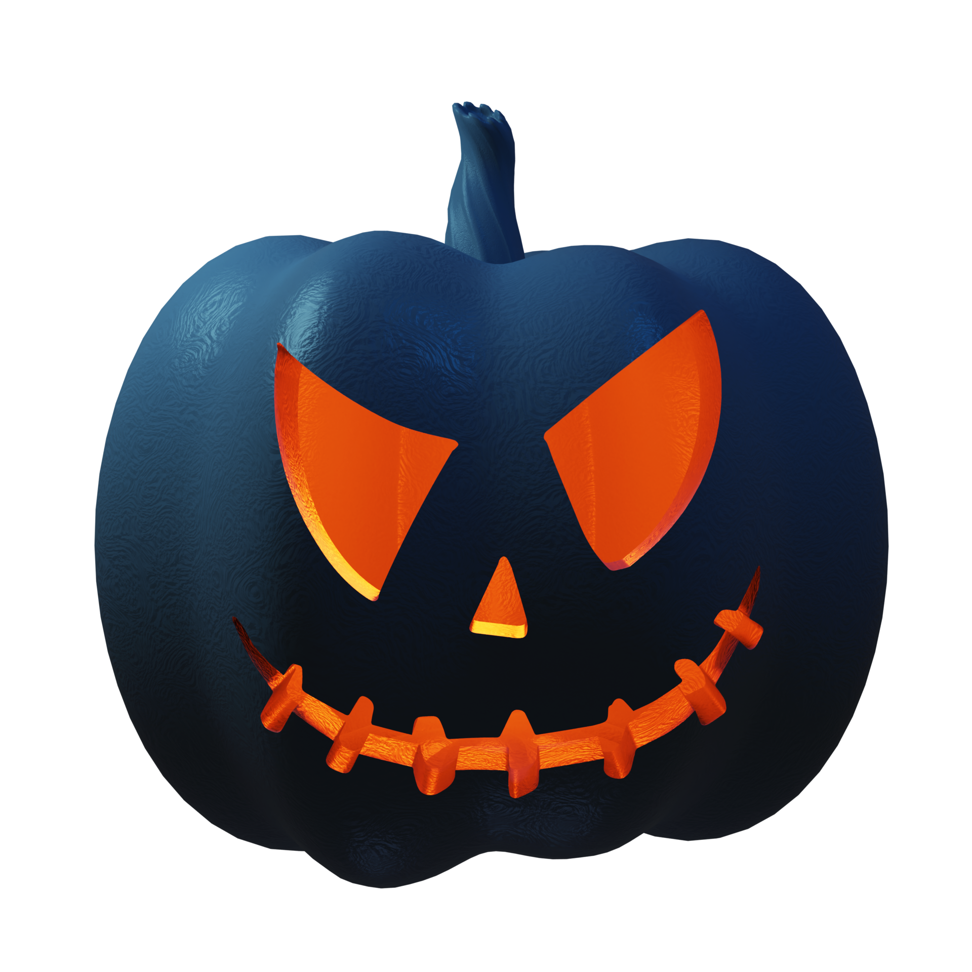 lanterna de abóbora png com uma cara assustadora para evento de halloween.  design de elementos de