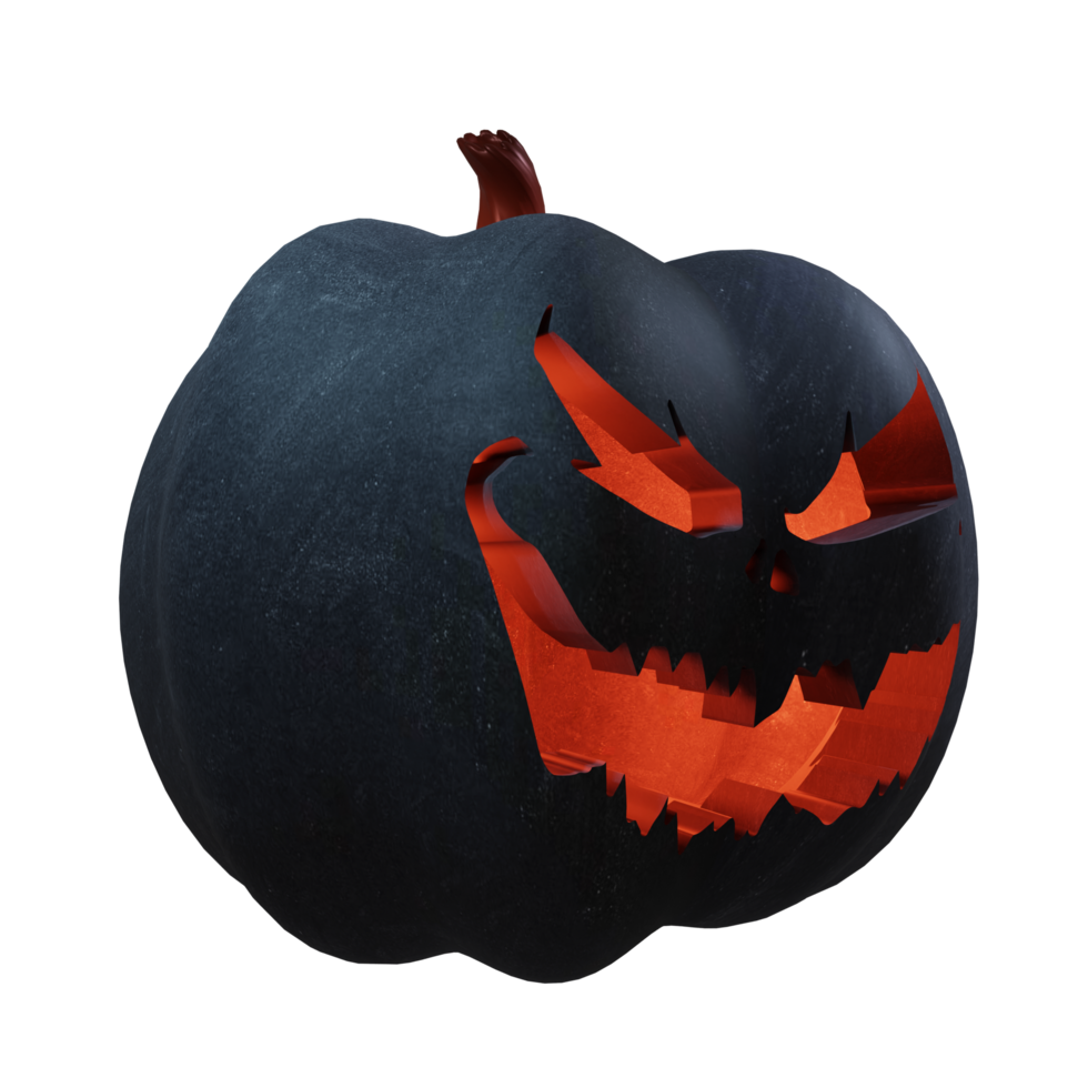 Dark Pumpkin Halloween Design Element png