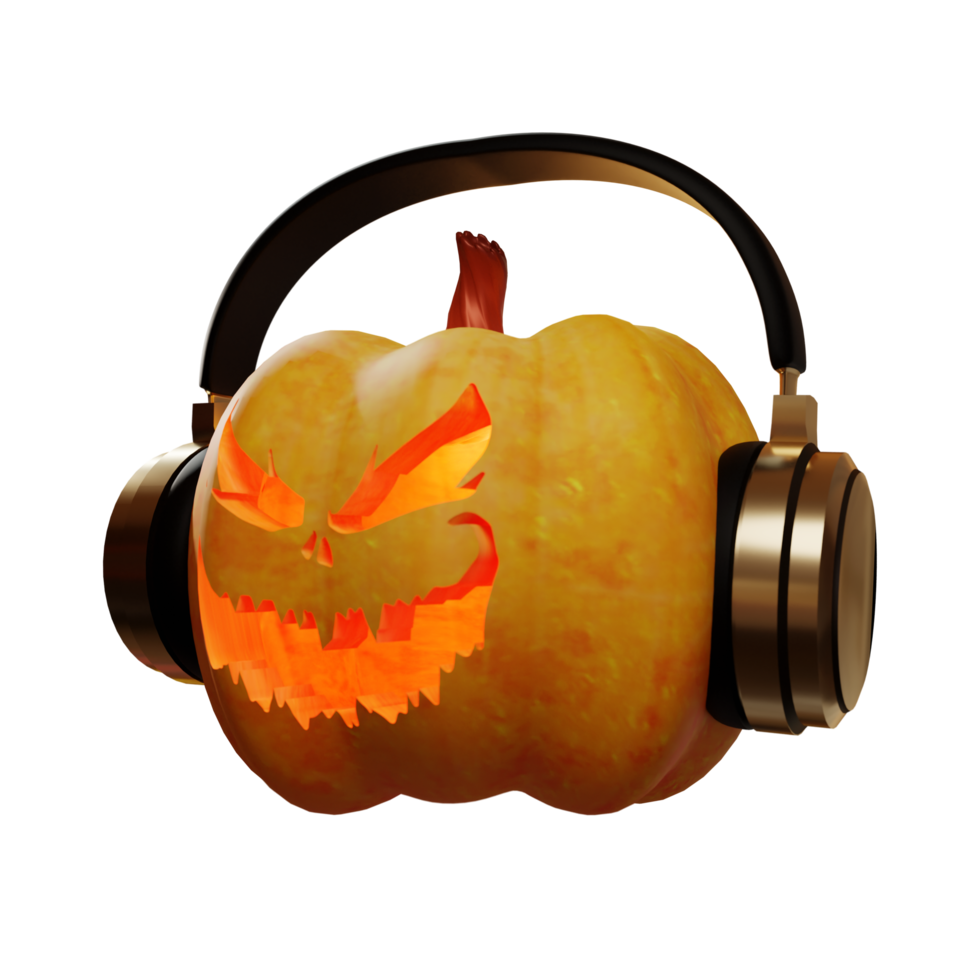 Pumpkin Music Halloween Design Element png