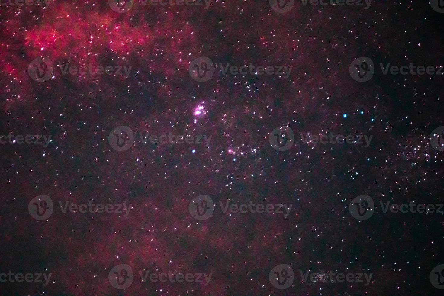 panoramic banner background of the beauty of the night stars. Colorful star galaxy in Indonesia sky photo