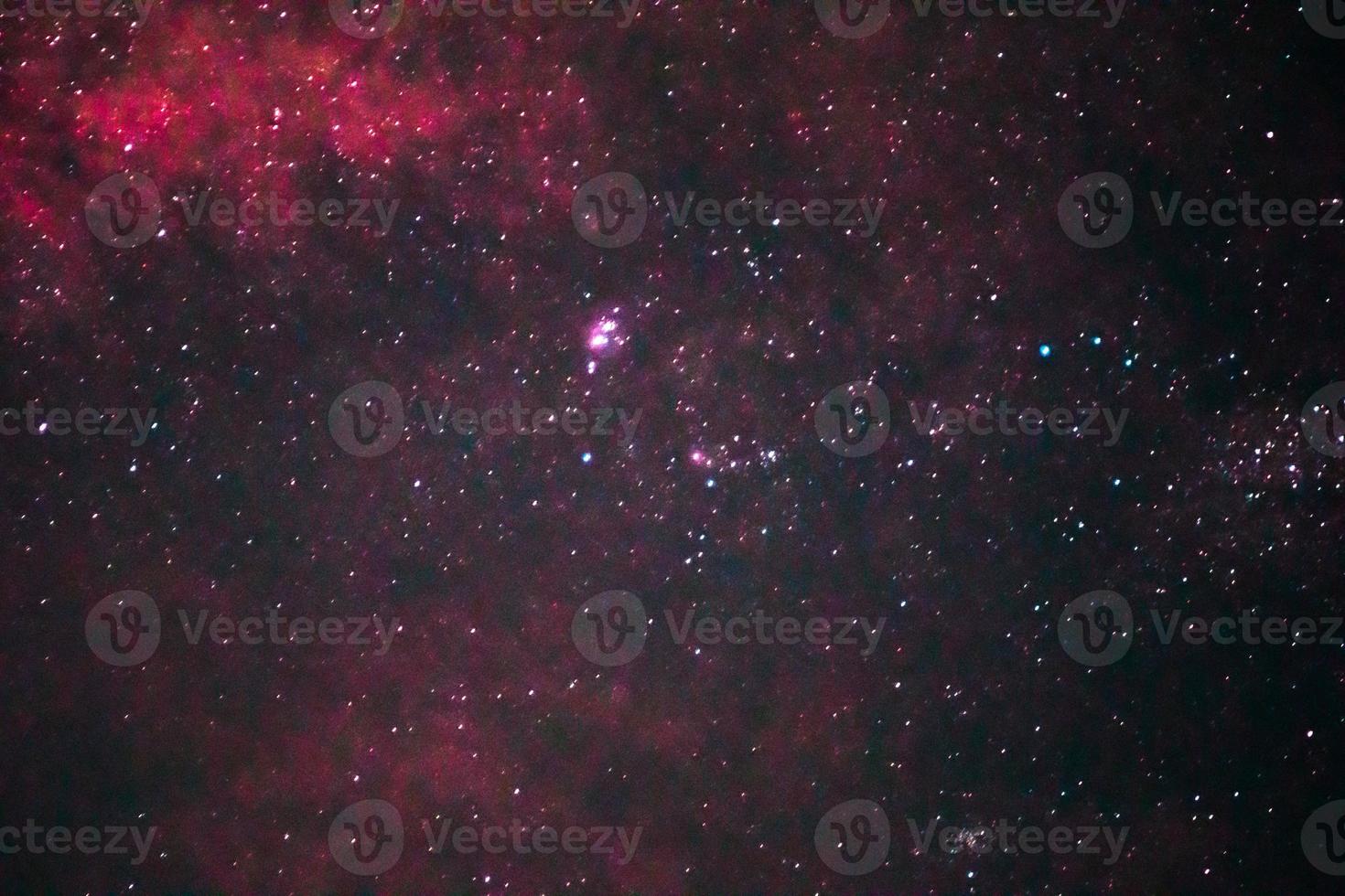 fondo panorámico de la bandera de la belleza de las estrellas nocturnas. colorida galaxia estelar en el cielo de indonesia foto