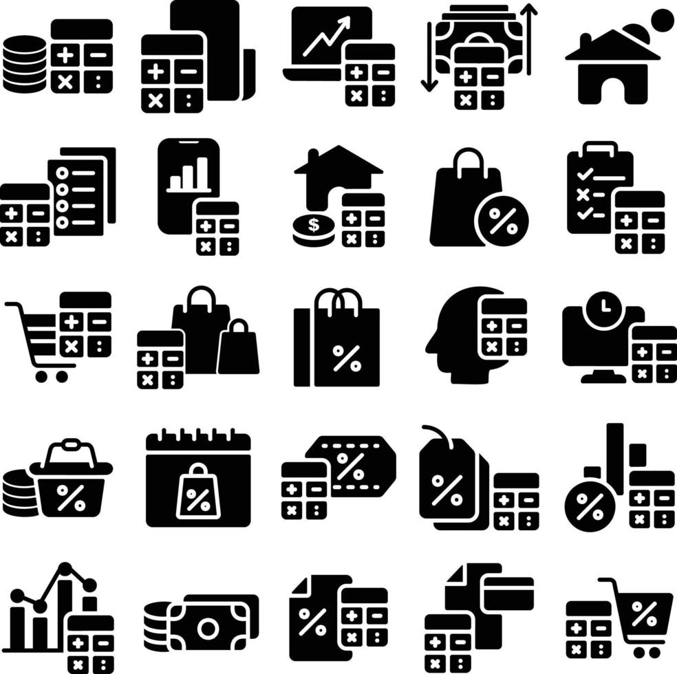 icon accounting calculator vector