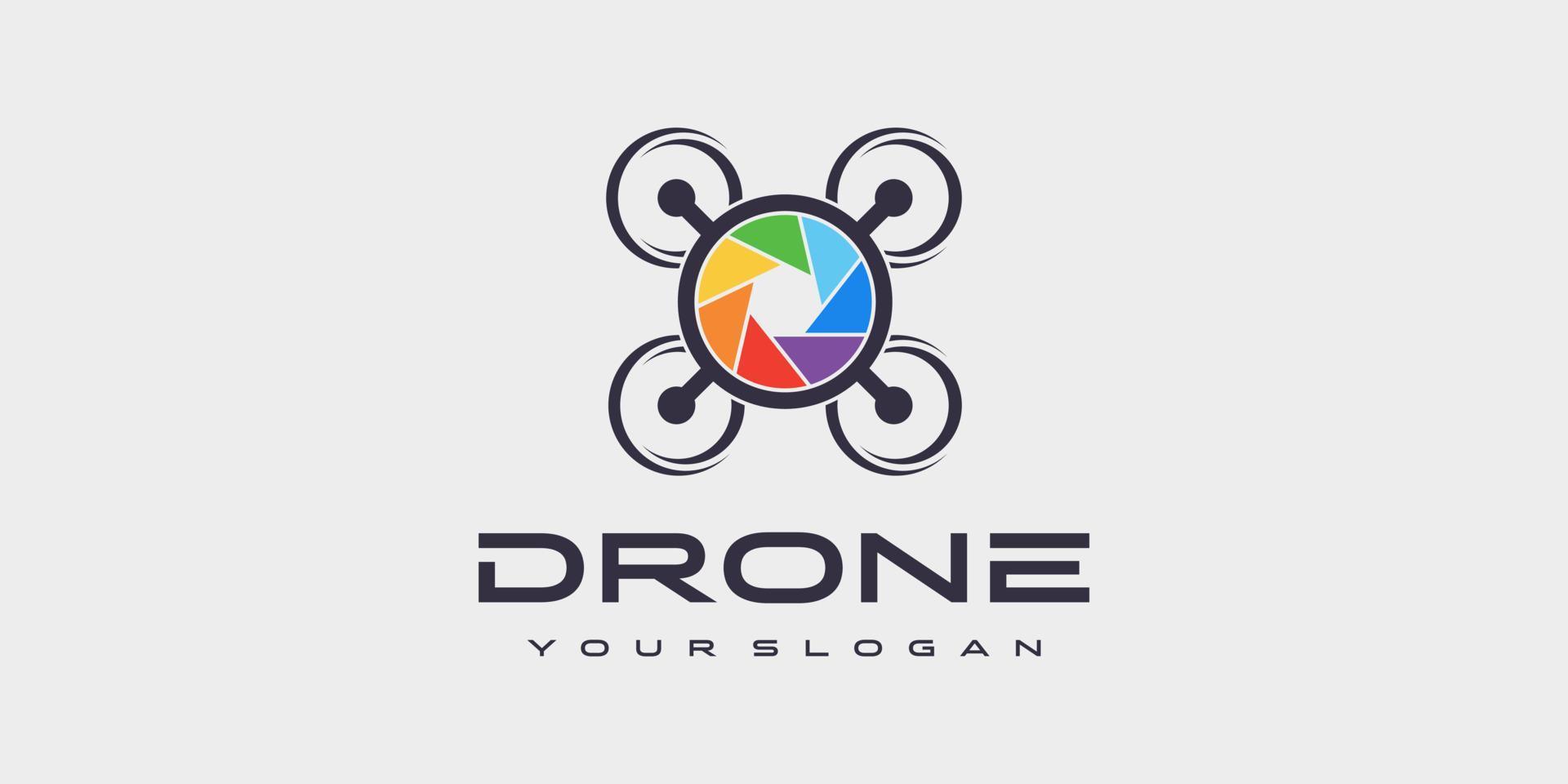 Drone Logo Design Template vector