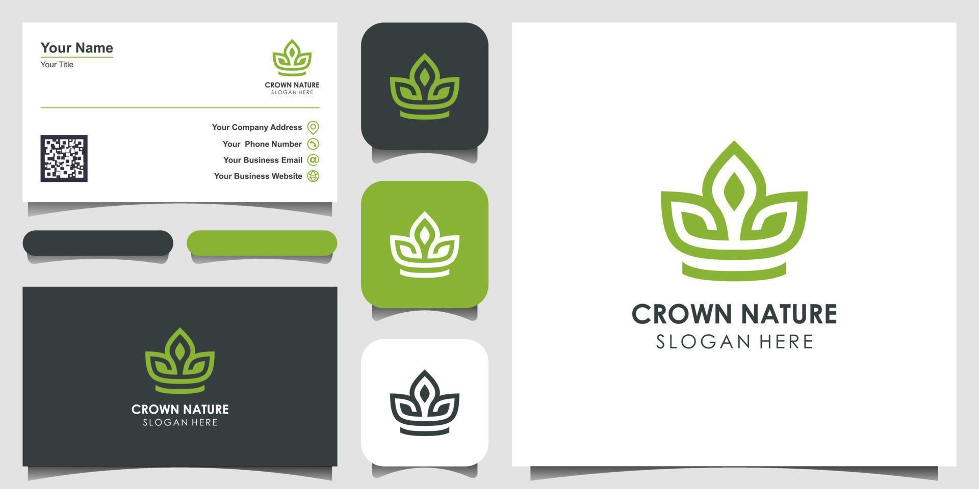 Abstract flower logo icon vector design. Crown symbol. Elegant house hotel architecture logotype. Royal king line emblem