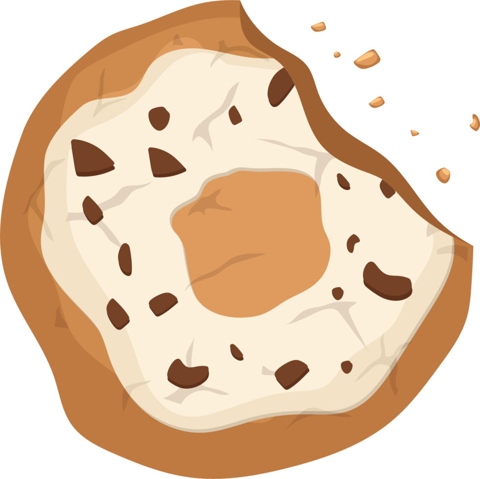 ilustração de design de clipart de biscoitos saborosos caseiros png