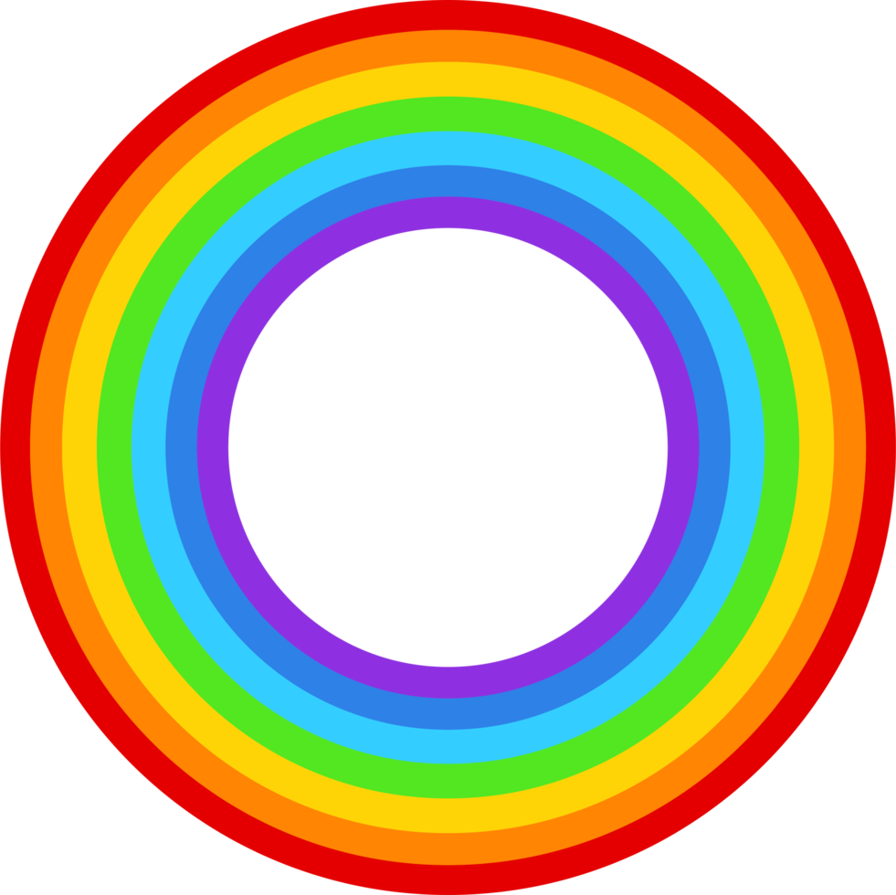 ilustración de diseño de imágenes prediseñadas de arco iris png