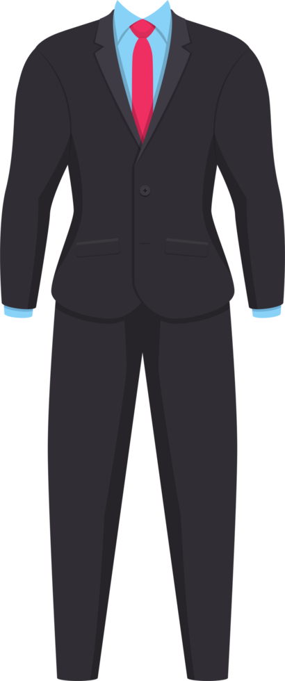 Business man suit clipart design illustration png