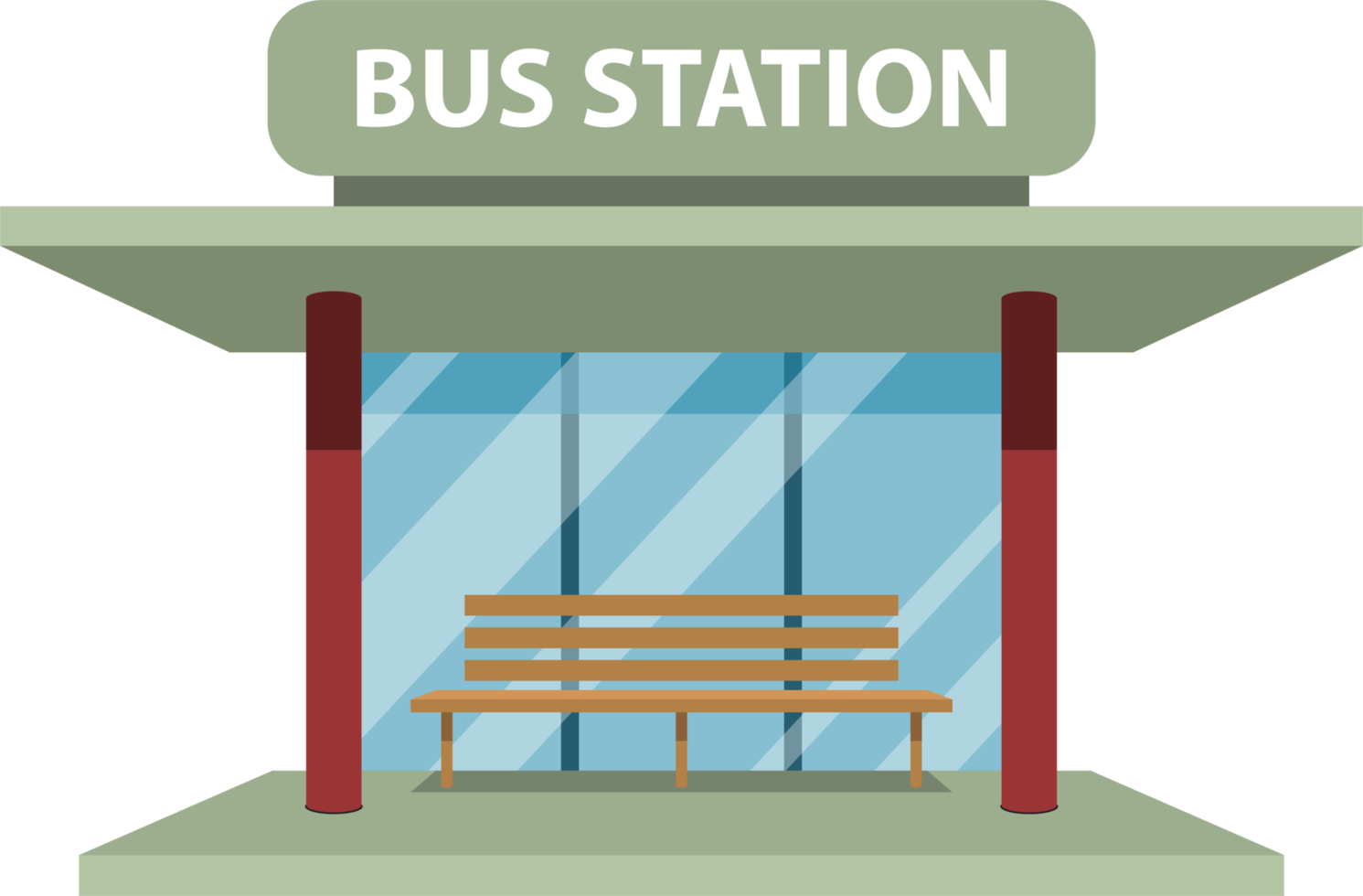 illustration de conception de clipart de bus png