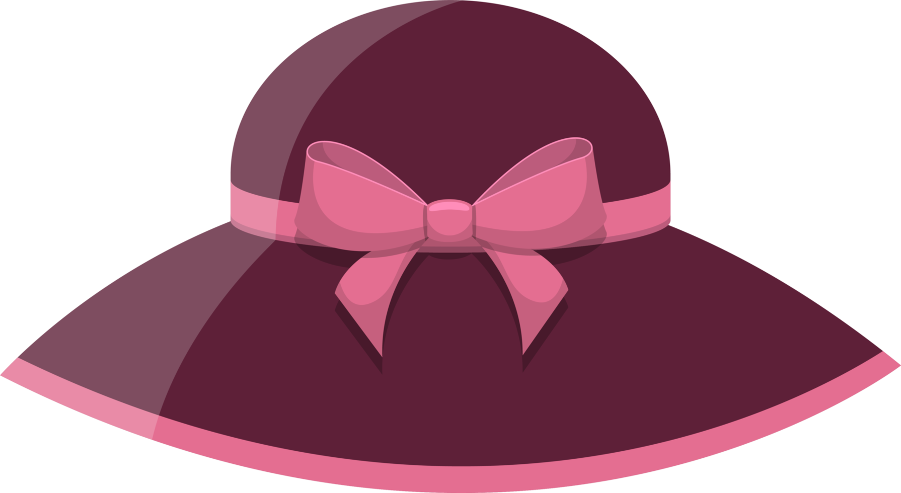 Woman retro hat clipart design illustration png