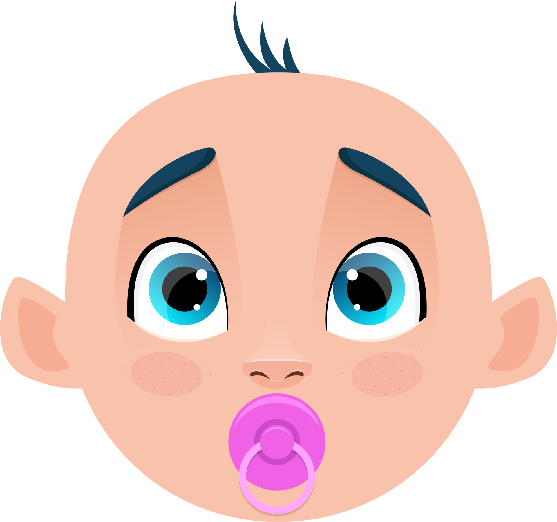 Cute baby clipart design illustration 9379772 PNG