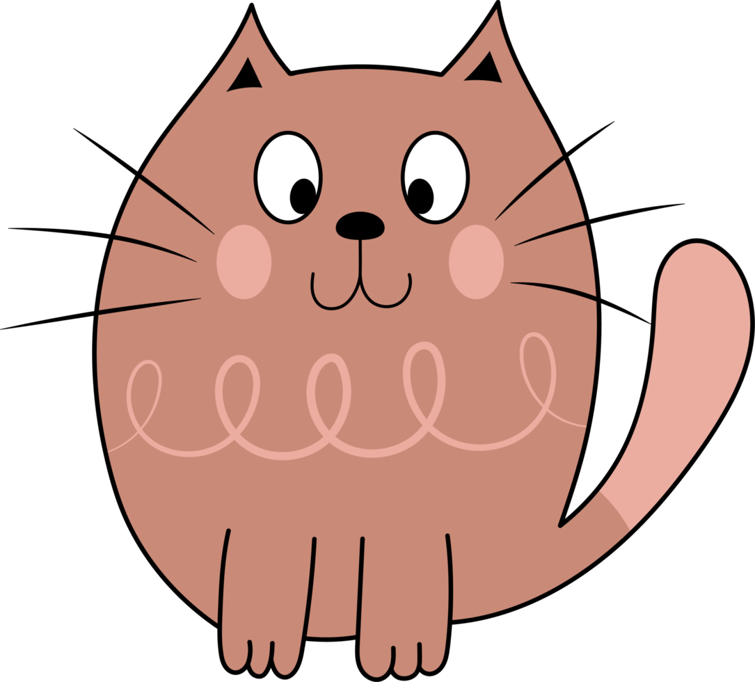 ilustração de design de clipart de gatinho png