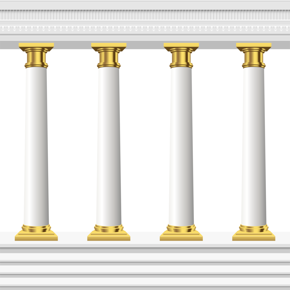 colonnes antiques et illustration de conception clipart temple png